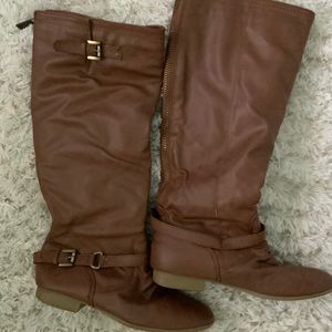 Brown Knee-High Boots
